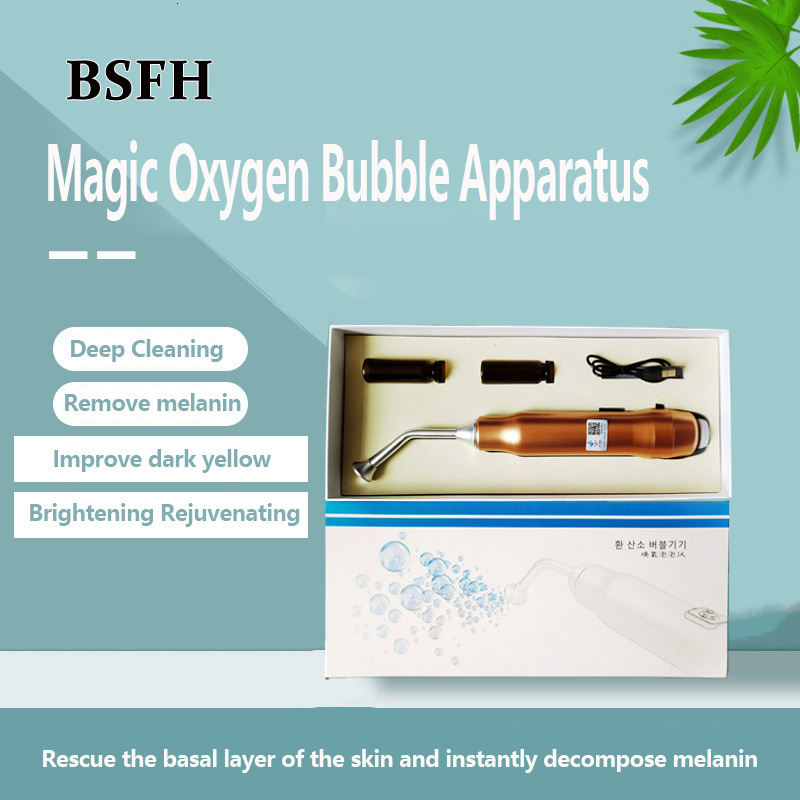 New hine Hydrogen Mousse Dense Bubble Clean Face To Remove Mites and Oil Whitening Handheld Portable Beauty Instrument
