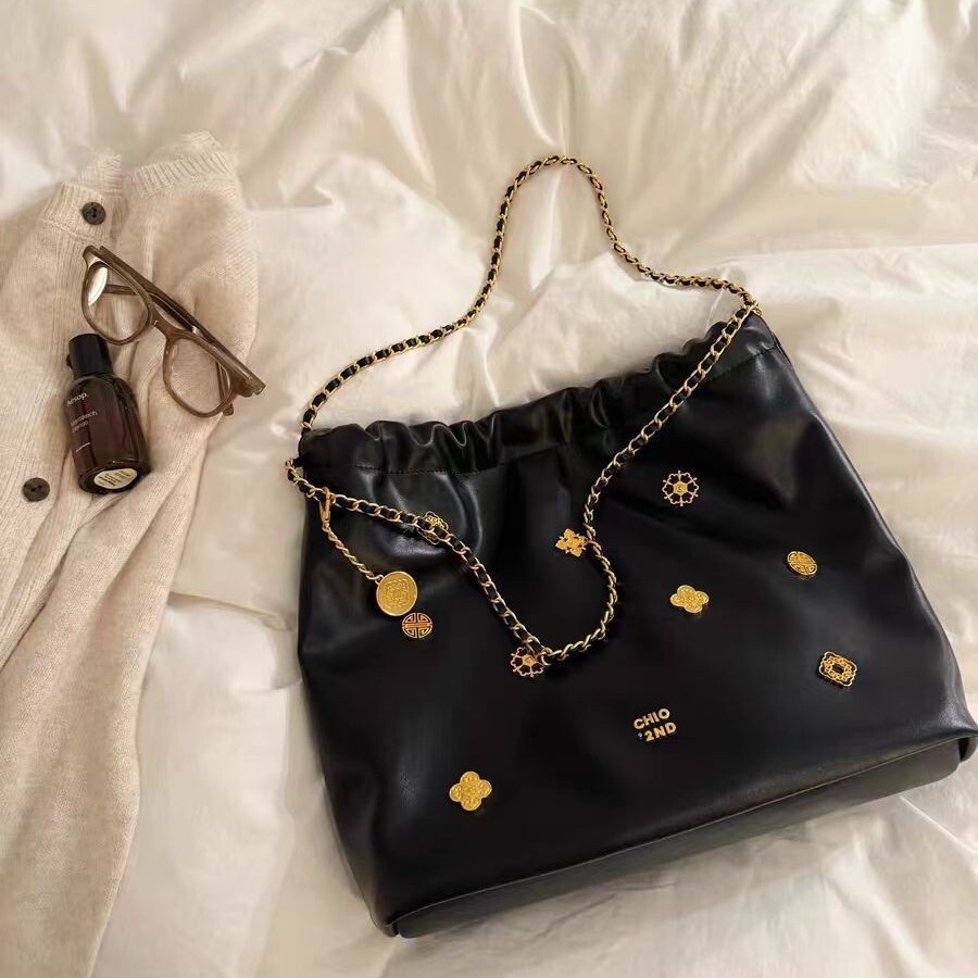 Nanfeng Chio2nd Palace Museum Culture Series Flower Habitat Tote For Women, High Grade Sensory Communication, Diligent Chain, Single Shoulder Big Bag