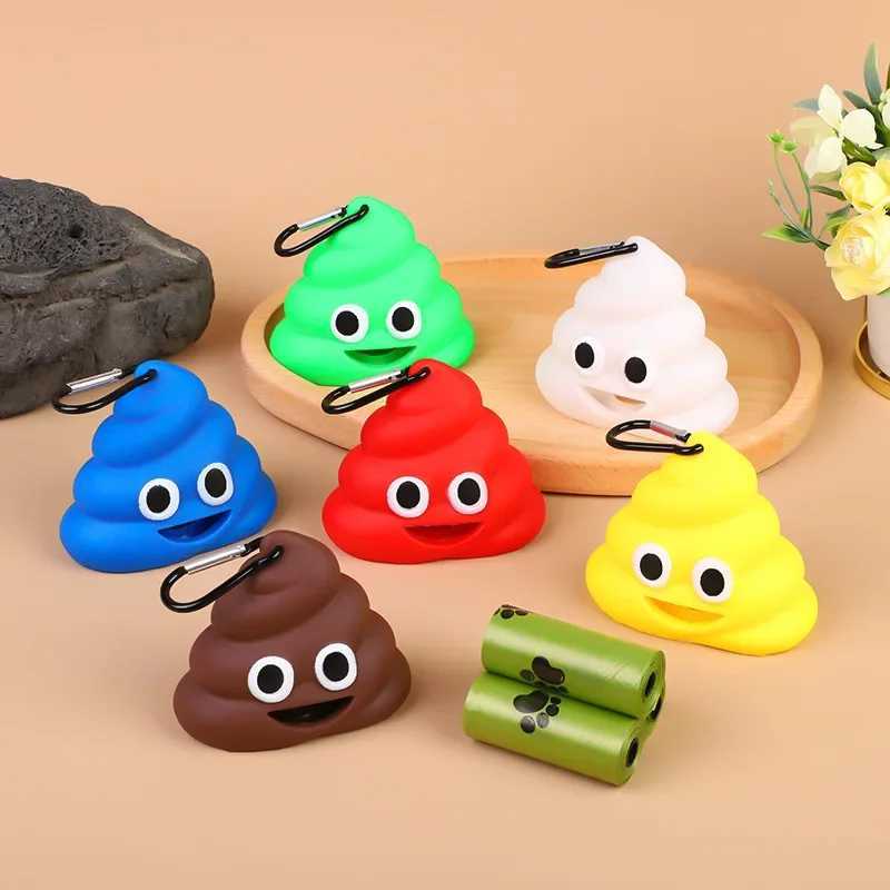 Poop Shaped Pad for Pet Potty Training and Compact Portable Trash Can for Cats and Dogs Excludes Garbage Bags 1 pcXJ250104