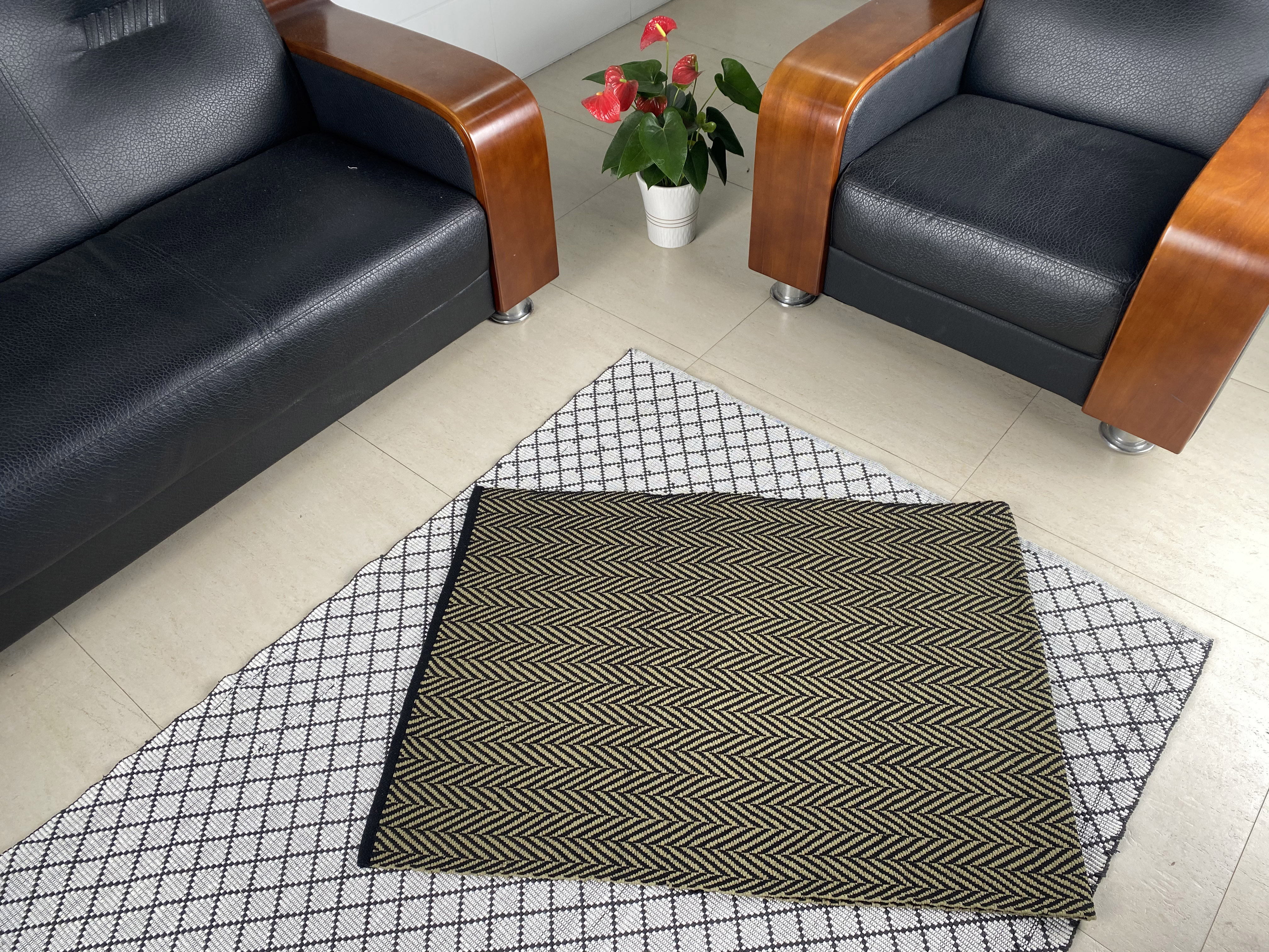 Stylish Handmade Cotton Rugs Featuring Solid Build and Advanced Moisture Wicking Technology for Elegant Environments