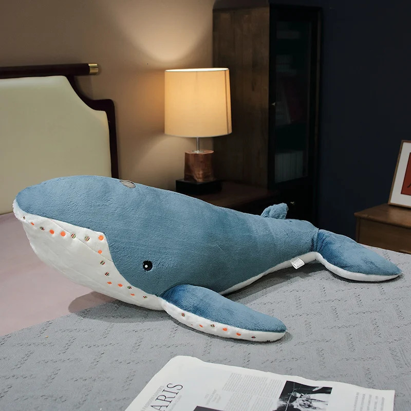 Giant Hammer Head Shark Blue Whale Plush Big Sleep Christmas Gift Ocean Animal Pillow Childrens Stuffed Toy Room Decoration Z260302