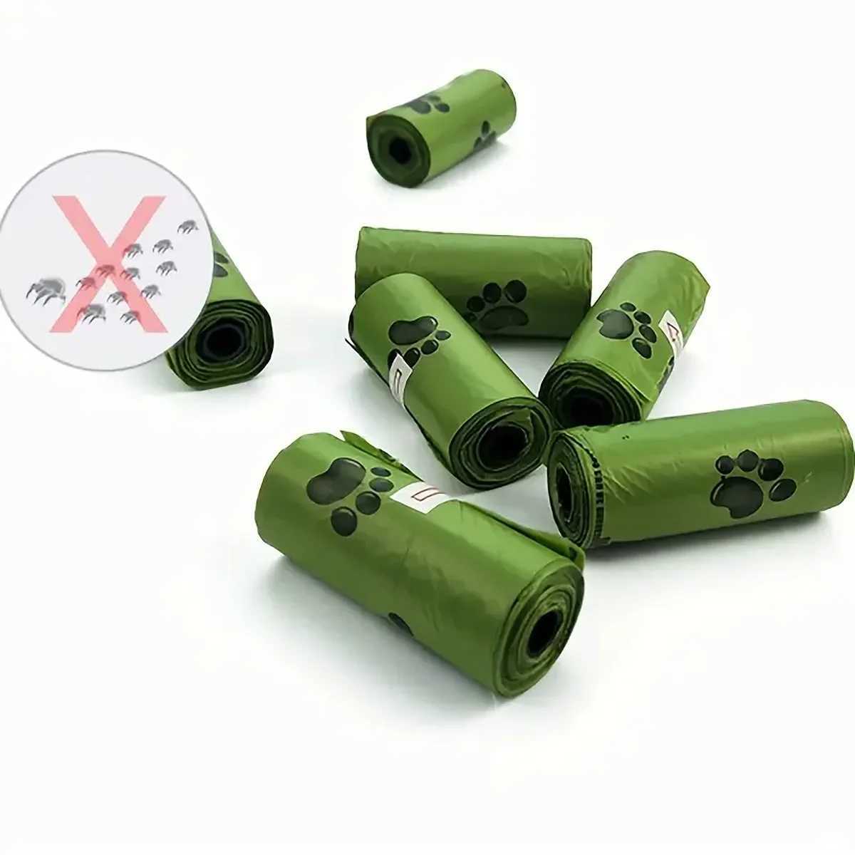 Dog Poop Bags Environmentally Friendly Poop Bags Leak-Proof Dog Waste Bags For Pet Outdoor Supplies biodegradable environmentallXJ250104