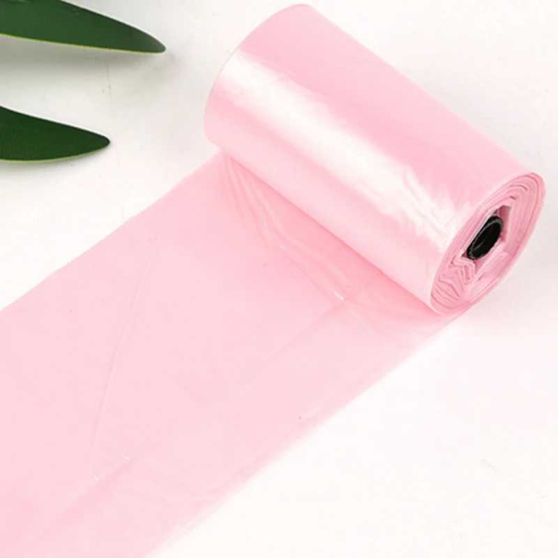 6 Rolls 90Pcs Pink Pet Dog Waste Poop Bag Dog Cat Waste Pick Up Cleaning Bag Pet Shit Bags Walking Household Garbage BagsXJ250104