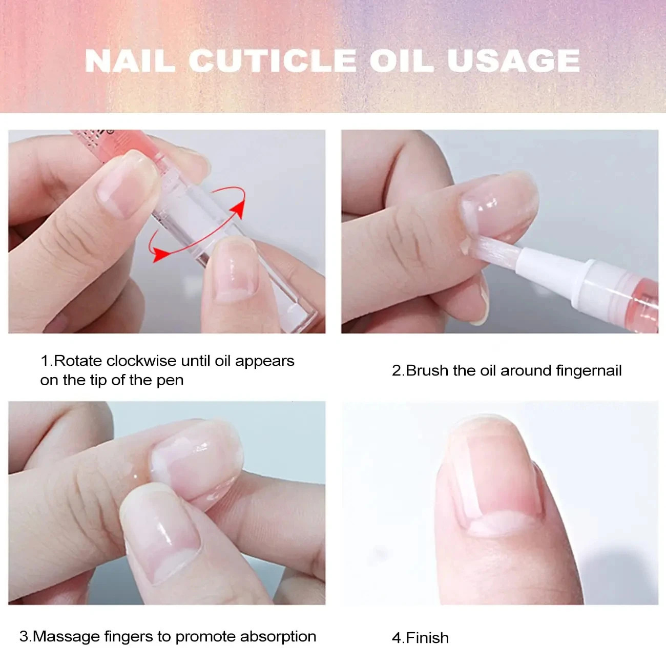 30pcs Cuticle Oil Nail Care Nutrition Pen Nails Repair Hand Manicure Treatment Strengthening Product Set 241230