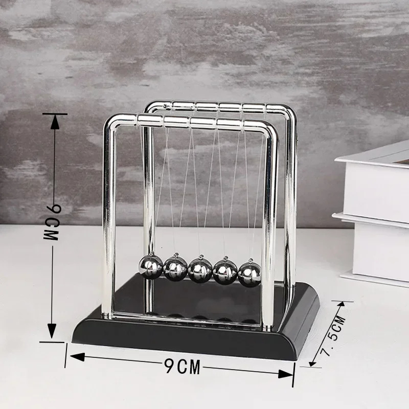 1pc Metal Pendulum Ball Desk Table Decor Physics Science Pendulum ton Ball Steel Balance Ball tons Cradle 241227