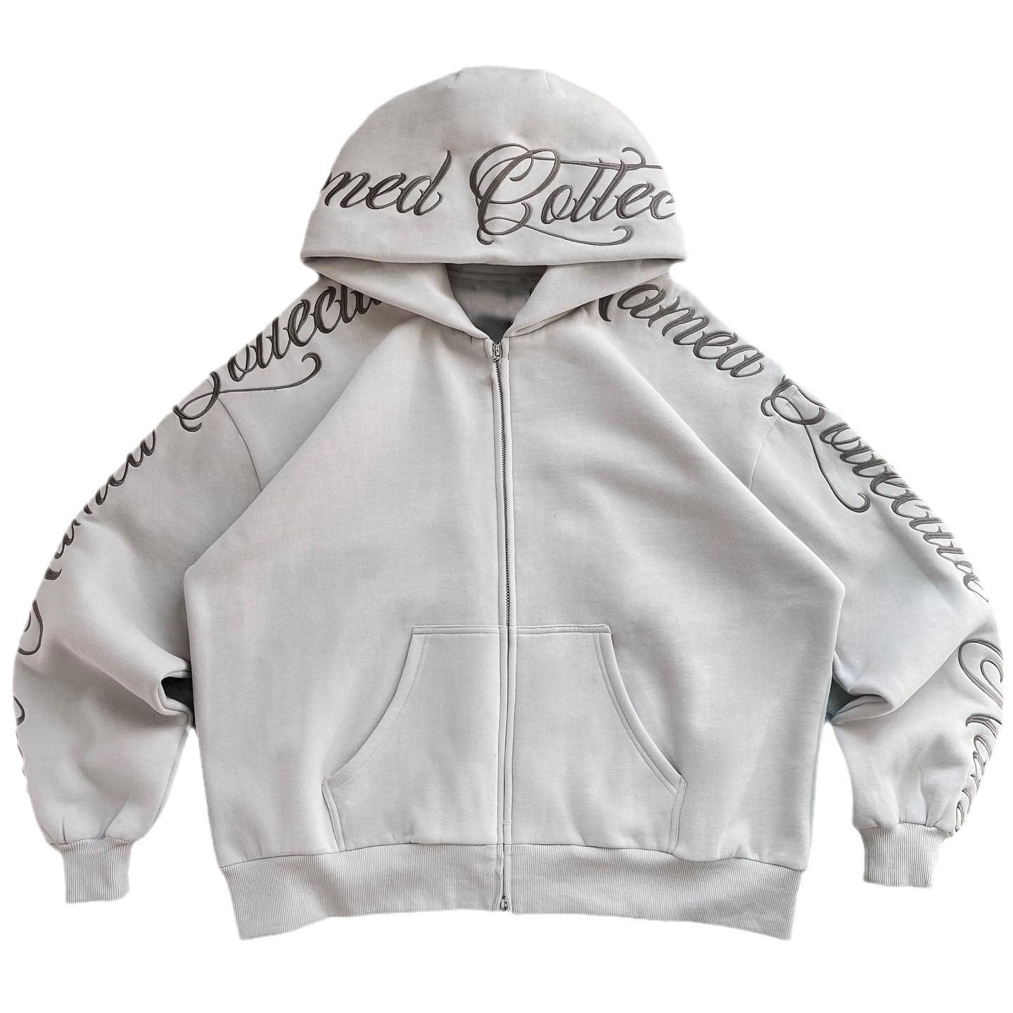 American Style Streetwear With Embroidered Letters Printed Cardigans, Loose Zipper Hoodies, Men's And Women's Hoodies