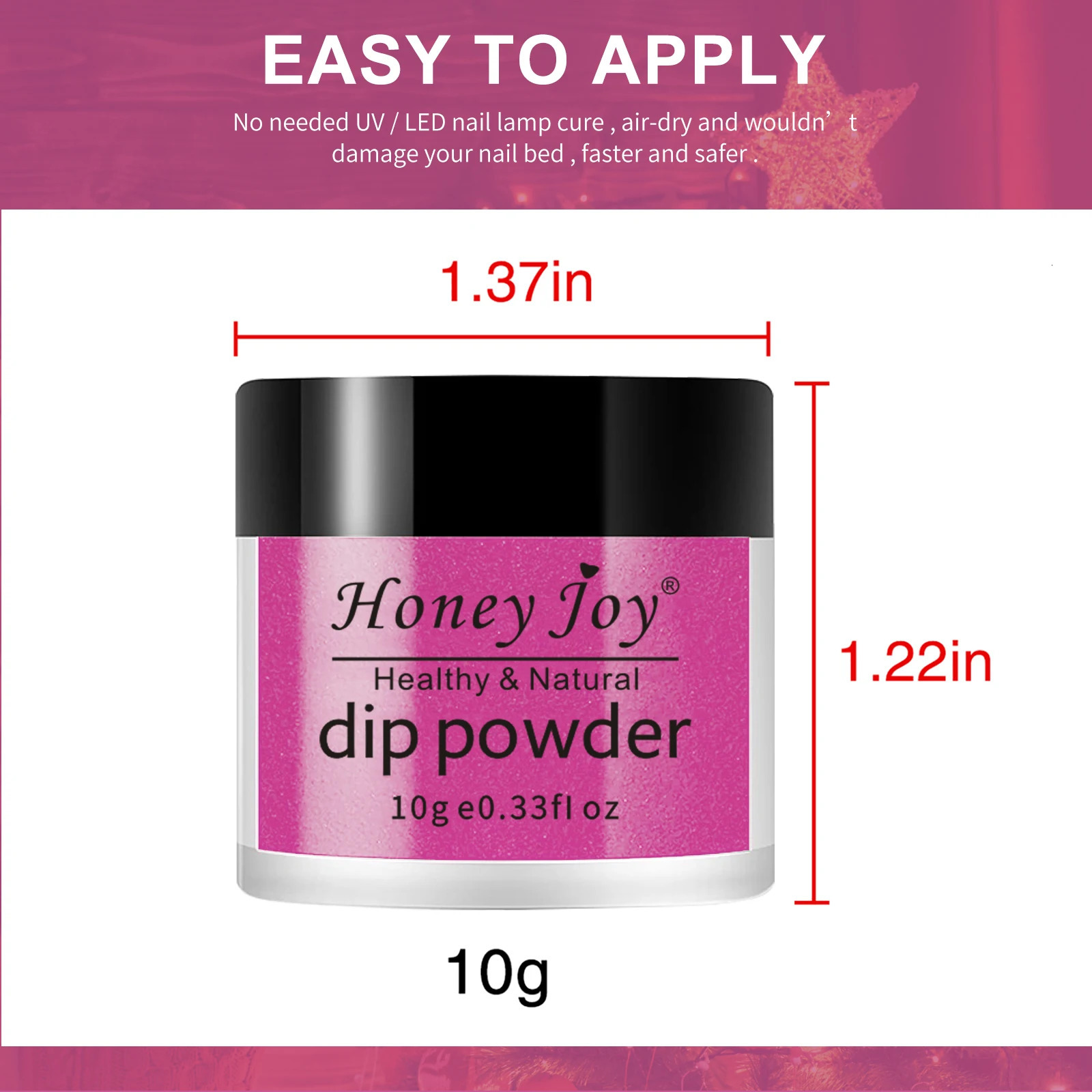 6 boxset Valentines Day Pink Very Fine Dip Powder Series Nail Kit Dipping Set as Gel Naill Polish Effect 241230