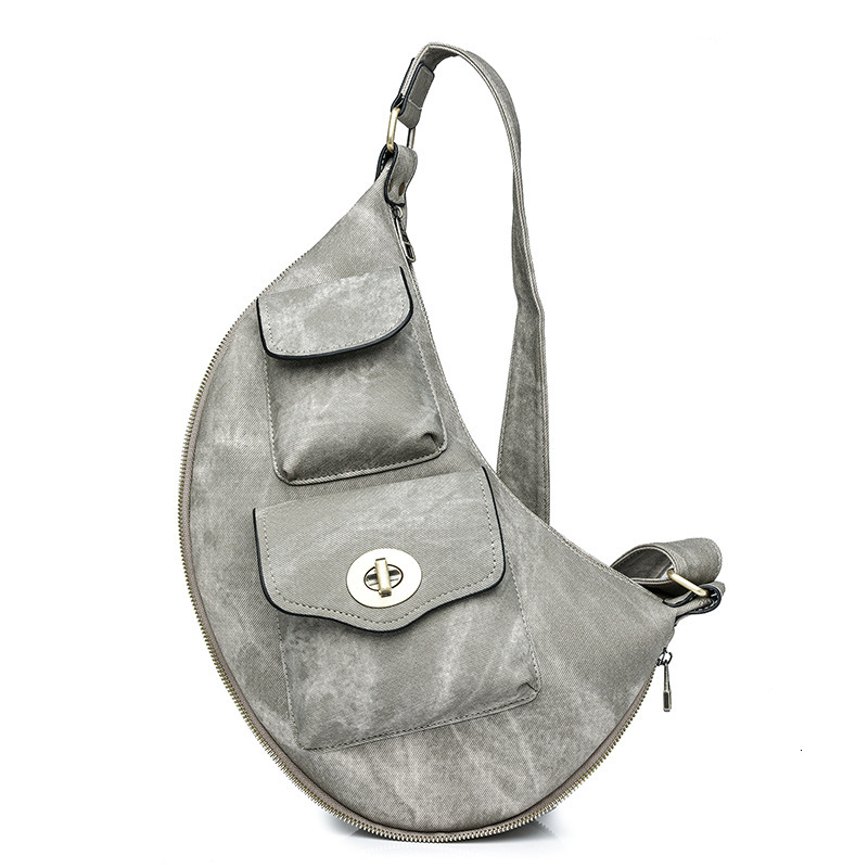 Large Capacity PU New Women's Waist Chest Bag