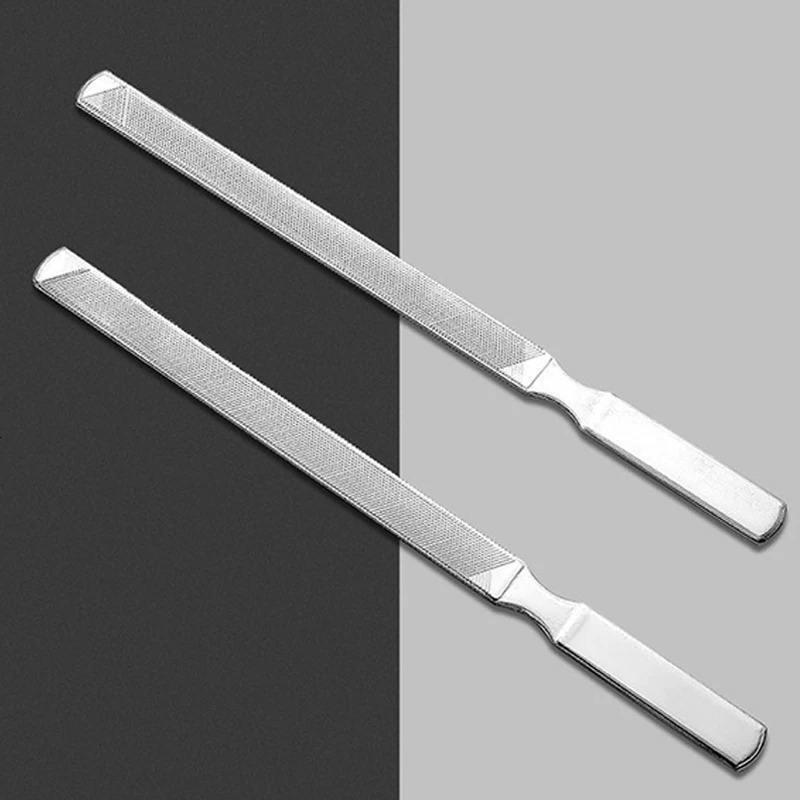12Pcs Professional Nail File Stainless Steel Polishing Block Sanding for Nailfile Manicure Supplies Tools Art Beauty 241230