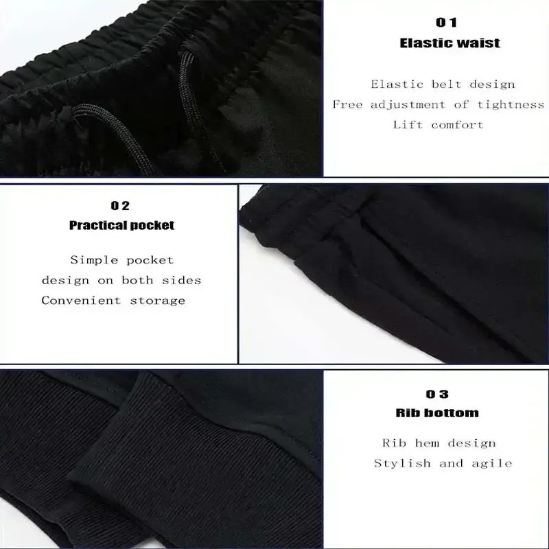 Mens pure cotton pants Y2k retro printed elements loose pattern casual jogging legs loose pattern 250103