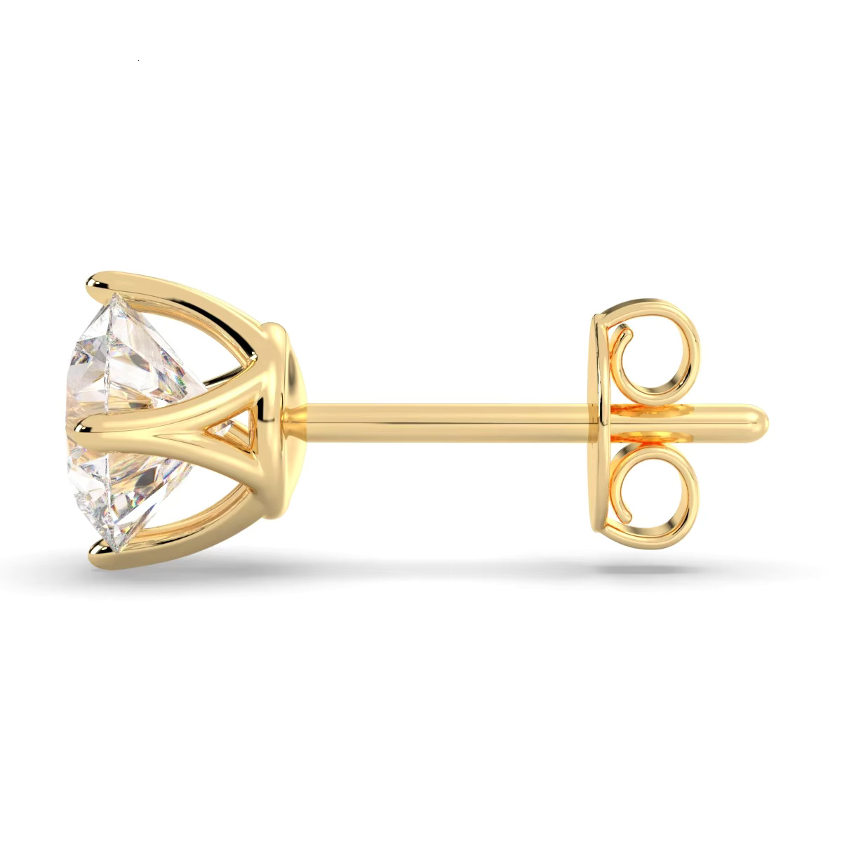 REYES High Quality Fashion Design Solid 14K Gold Moissanite Earrings For Women Classical Engagement Wedding Fine Jewelry