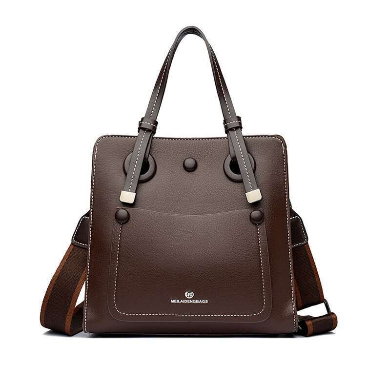 Women's Bags handbag Shoulder for autumn and winter, women's new fashionable contrasting color handbag, large capacity high-end sensory comm