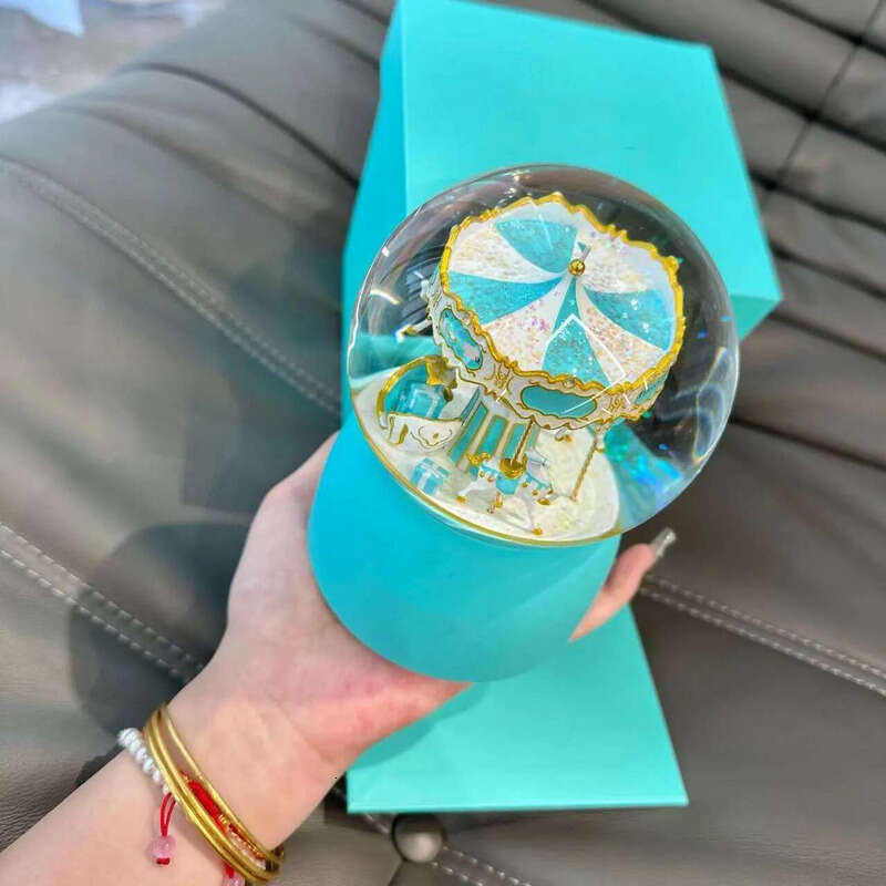 Snow Decorations Globe Classics Letters Crystal Ball With Box Limited Birthday Christmas Gift