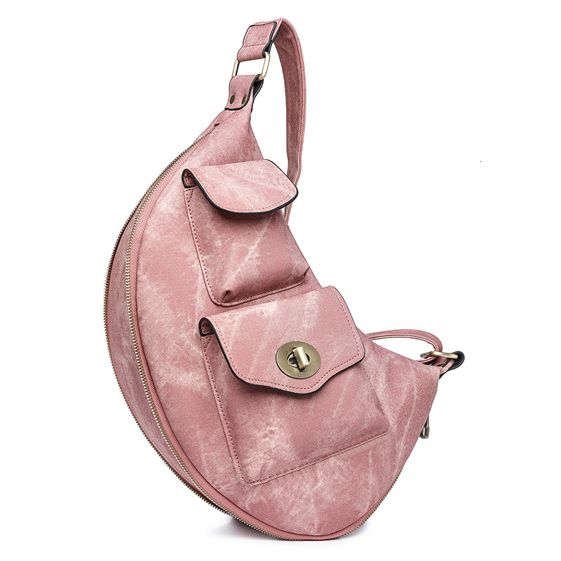 Large Capacity PU New Women's Waist Chest Bag