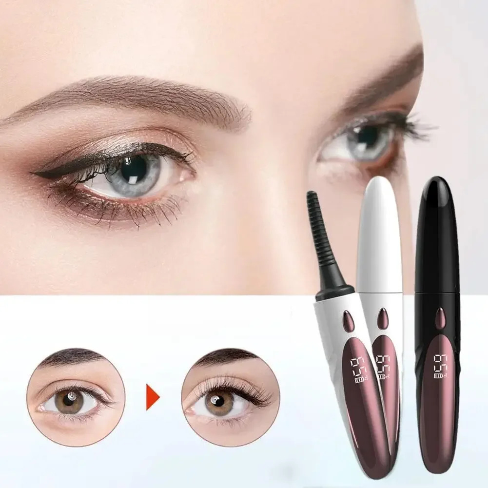 Electric Heated Eyelash Curler 4 Gears Electric Heating Eyelash Beauty Makeup scald Eyelashes Long Lasting Curling Lashes 241226
