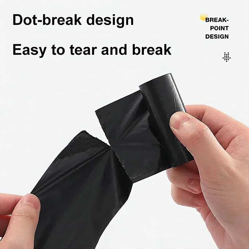 10 Rolls/1 Pack Pet Garbage Bag Dog Poop Bag Black and Multicolor Animal Stool Bags Portable Waste Disposable Pouch Bag 22*30cmXJ250104