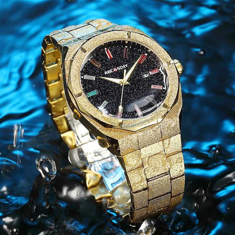 Luxury Business Mens Stainless Steel Quartz Watch Automatic Dating Mens Watch with Luminous Hand Relogio Masculino W250104