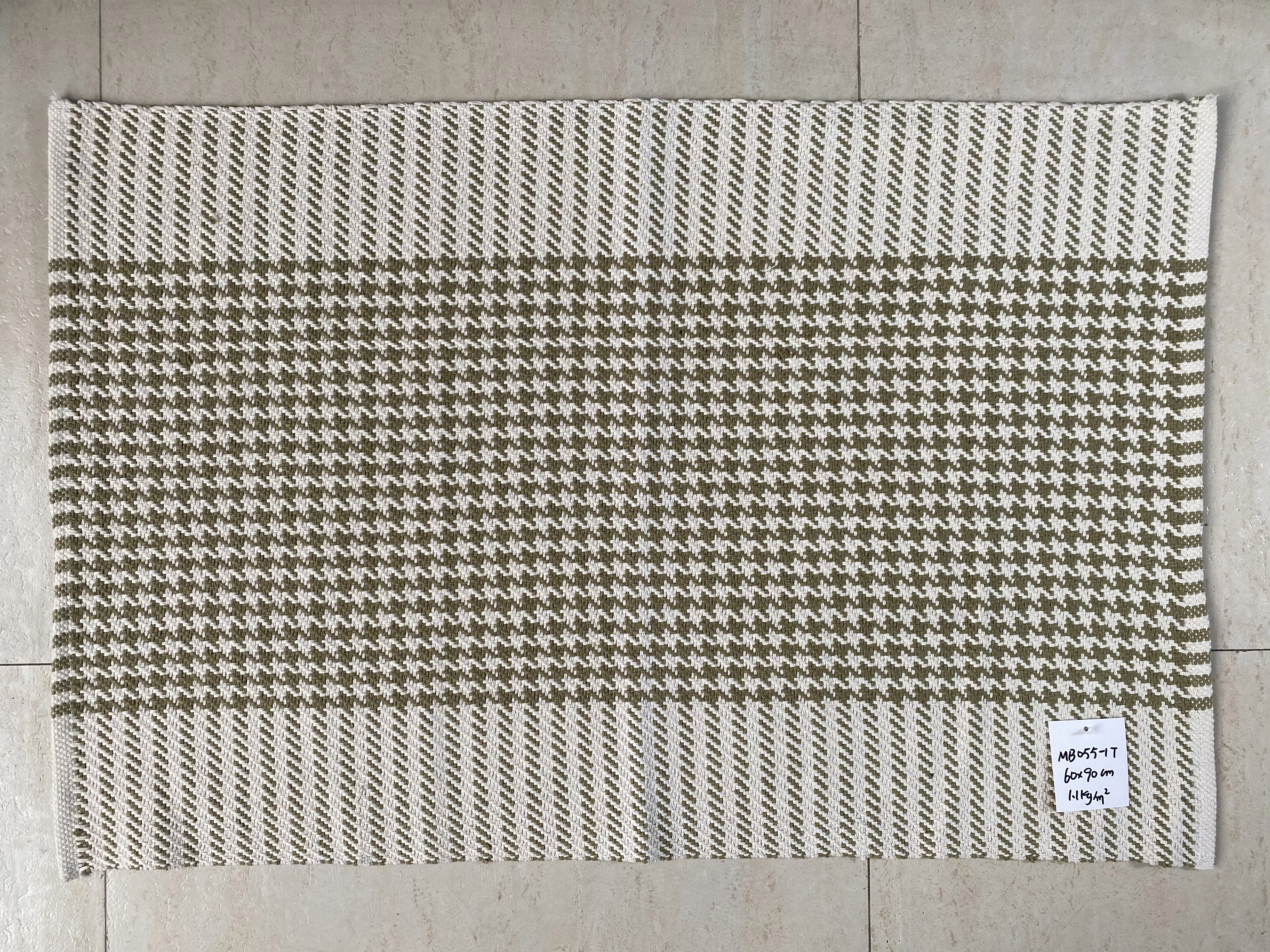 Elegant Handcrafted Cotton Floor Mat - Colorful Design & Sturdy Build