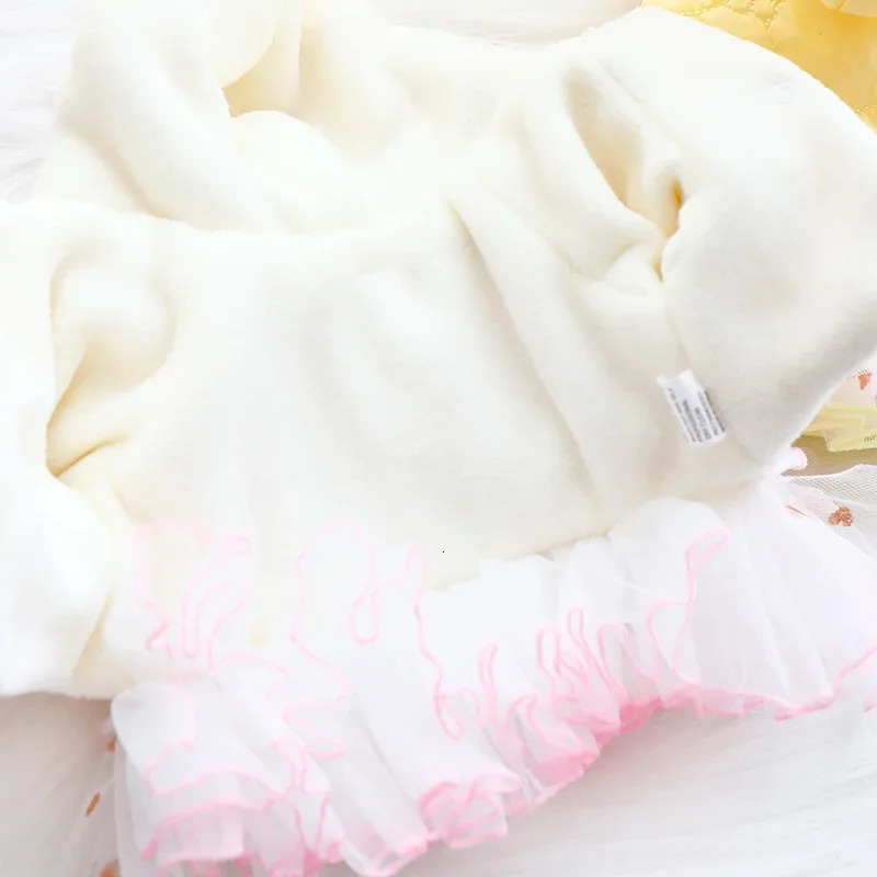 Llypop Pet Winter Clothes Princess Dog Hoodie BubbleSkirt Girl Dog Cat Winter Coat Outfit Clothes 250103