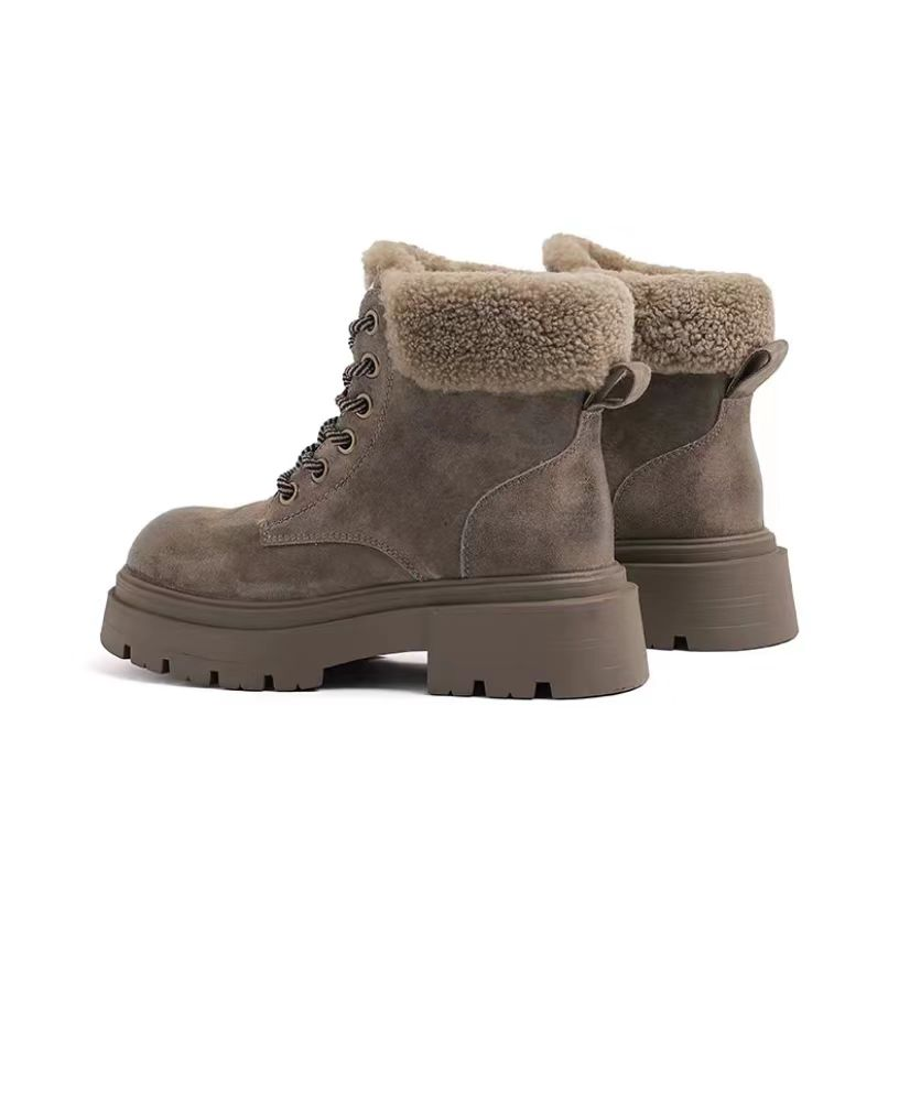 Kick hard canvas patchwork big yellow boots Korean version side zipper thick soled Martin boots casual shoes