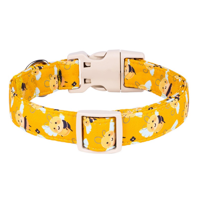 Fashion New Pet Accessories Dog Collars Premium Adjustable Roll Wholesale Pet Collar 2024 Sale Cotton RIBBONS Floral 100% Cotton