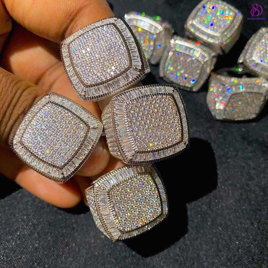 Factory Supply China Factory Price Custom Name Moissanite Ring