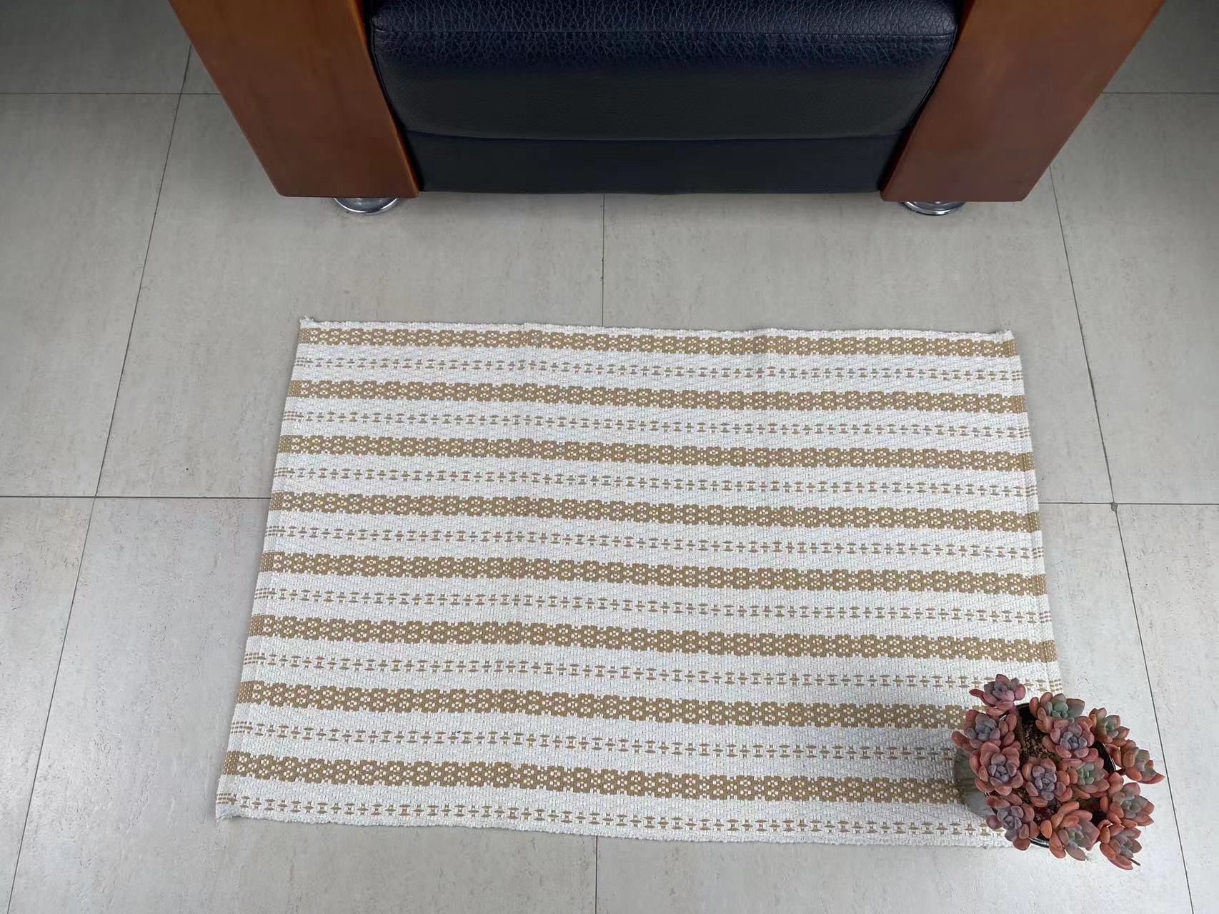 Premium Hand-Knotted Cotton Area Rug Elegant Home Accent with Superior Comfort and Care