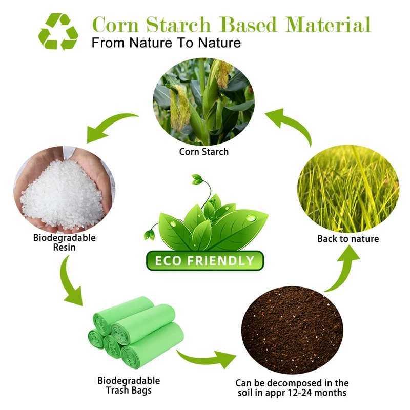 Biodegradable Pet Garbage Bags Thickened Portable Dog Poop Bags Outdoor Clean Pets Supplies Dog Poop Pickup Bags with OrganizersXJ250104