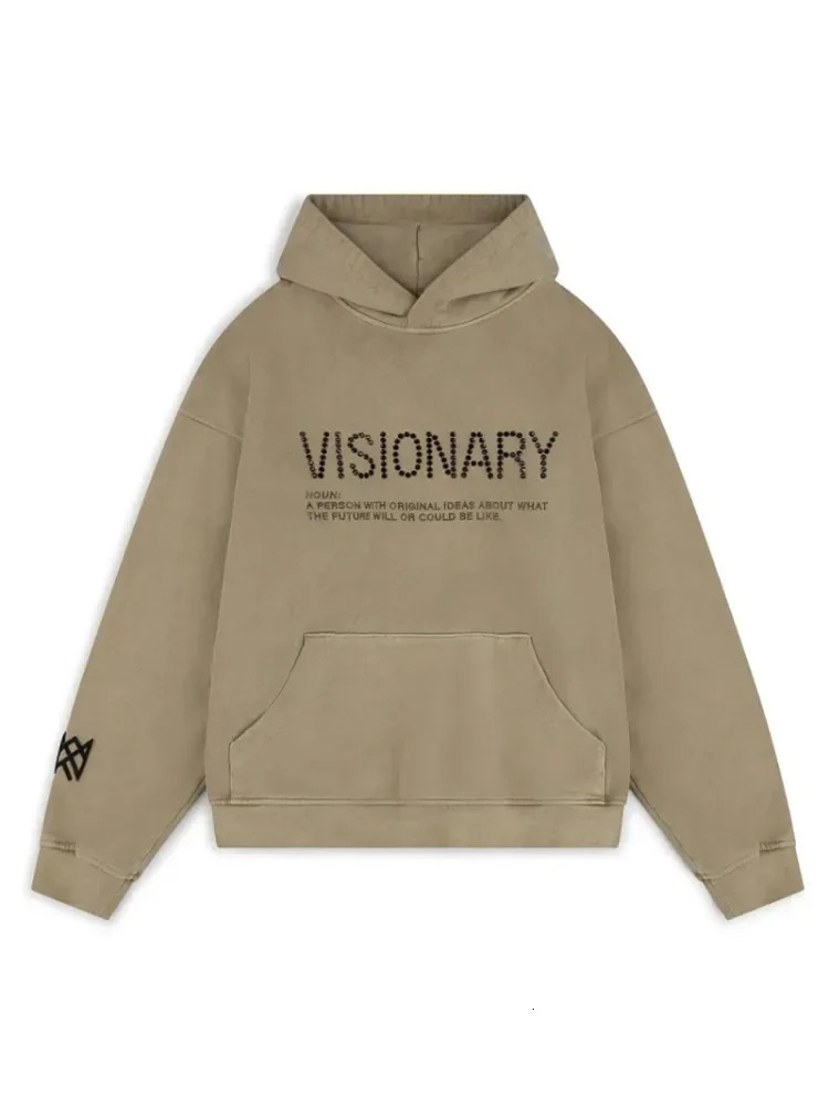 Retro Brick Letter Hooded for women Sweatshirts Street American Personality Y2K Autumn Mens Retro Sweatshirt women clothing 250103