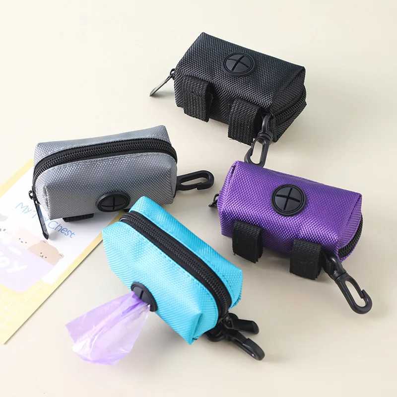 Pet Dog Poop Bag Holder Leash Attachment Adjustable Mini Travel Garbage Bag Dogs Waste Poop Bags Dispenser Pet Cleaning ToolsXJ250104