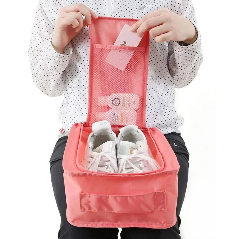 Travel Storage Portable Sneaker Bag Waterproof Breathable Single Shoe Foldable Small 6 Colors 241226