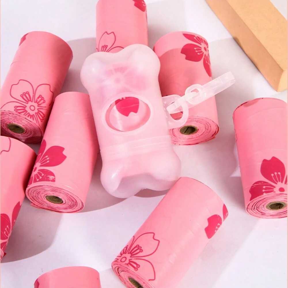 New Eco-friendly Pet Waste BagsBiodegradable Poop Pickup BagsDog Poop Pickup Cat Poop Feces Bags Outdoor Portable Pet SuppliesXJ250104