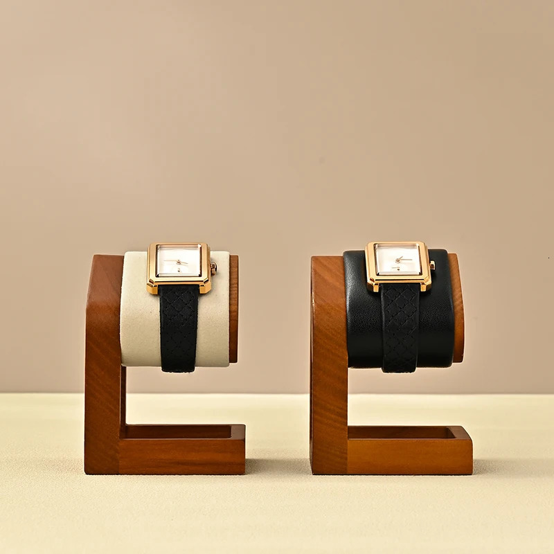 Oirlv Retro Wood Watch Bracelet Bangle Display Holder Stand Rack Retail Shop Showcase Brazaletes Jewelry Wholesale 241225