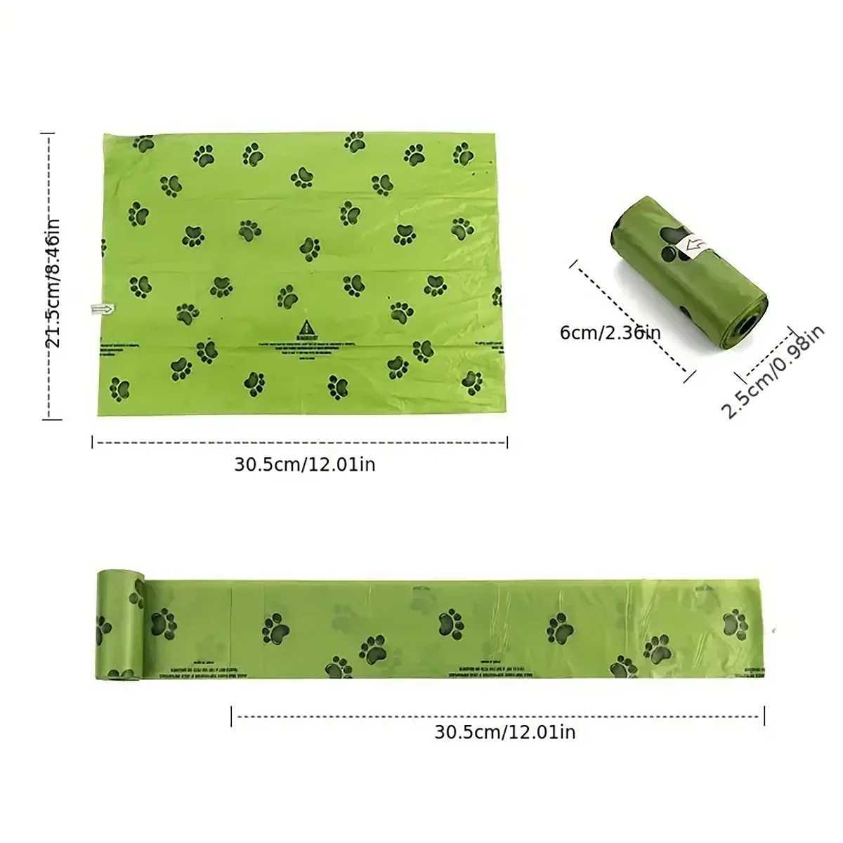 Dog Poop Bags Environmentally Friendly Poop Bags Leak-Proof Dog Waste Bags For Pet Outdoor Supplies biodegradable environmentallXJ250104
