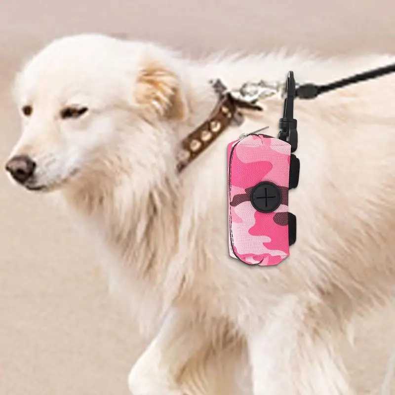 Dog Poop Bag Dispenser Pet Waste Bag Holder Portable Waste Bag Carrier Trash Bag Holder Reusable Dispenser For Park WalkingXJ250104