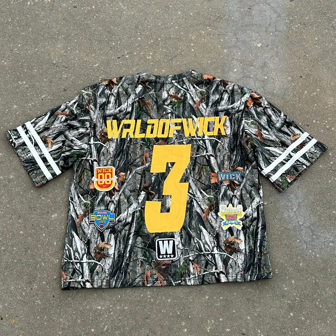 Y2K Wick Camouflage Harajuku Hip Hop Letter Print Oversized Goth Sports T Shirt Mens Womens Tops Clothing 250103