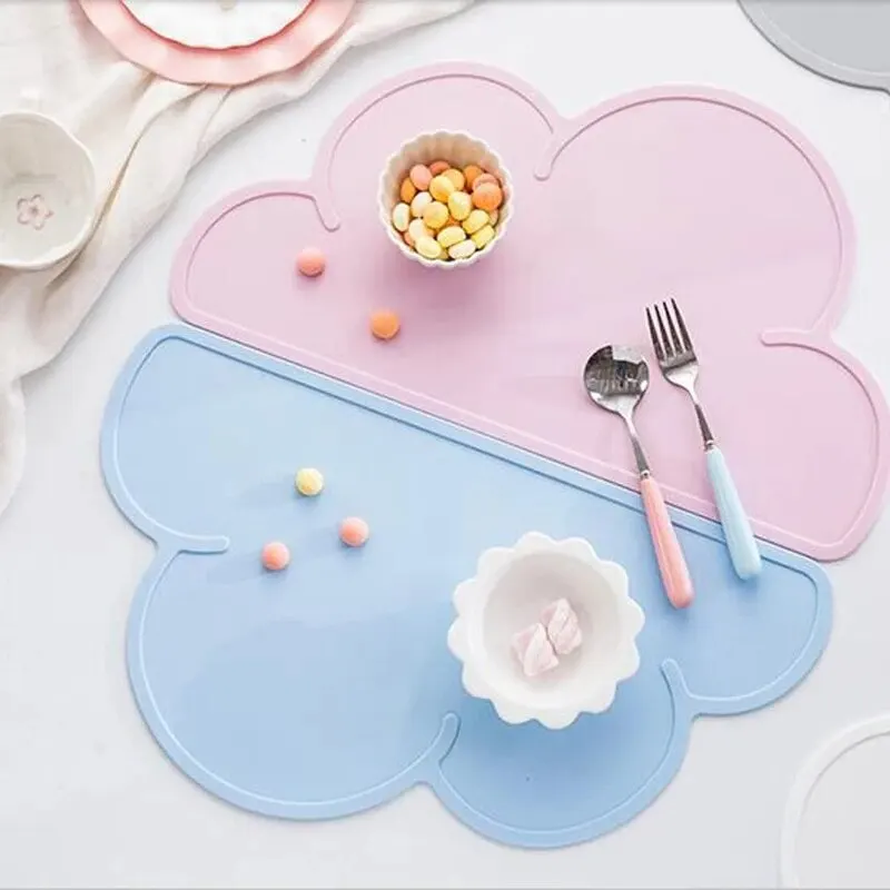 140603 Easy clean Mat Bowl Non-Slip Pet Silicone Food Pad Leak-Proof Feeding Mats Cushion for Pet Cat Feeder Dog Bowl Pet Accessories