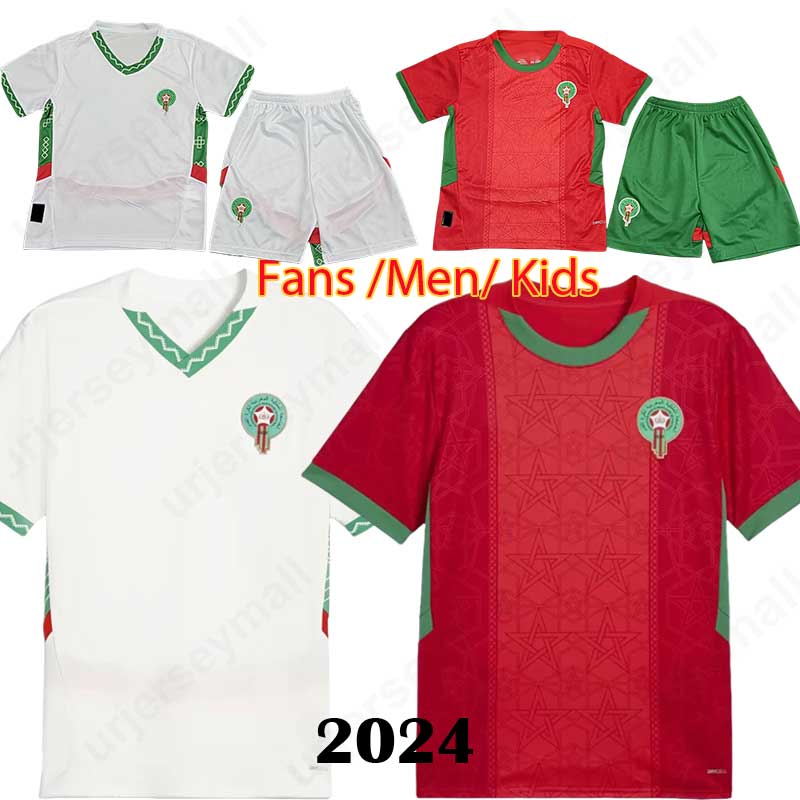 24 25 Morocco soccer jerseys BOUFAL HAKIMI BELHANDA Mens 2024 2025 maillot de foot football shirts