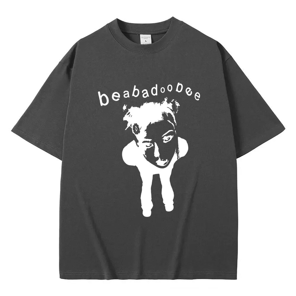 Singer Beabadoobee Graphic Print T-shirt Mens Fashion Cotton Oversized T-shirt Neutral Casual Y2k Style Short Sleeve T-shirt 250103