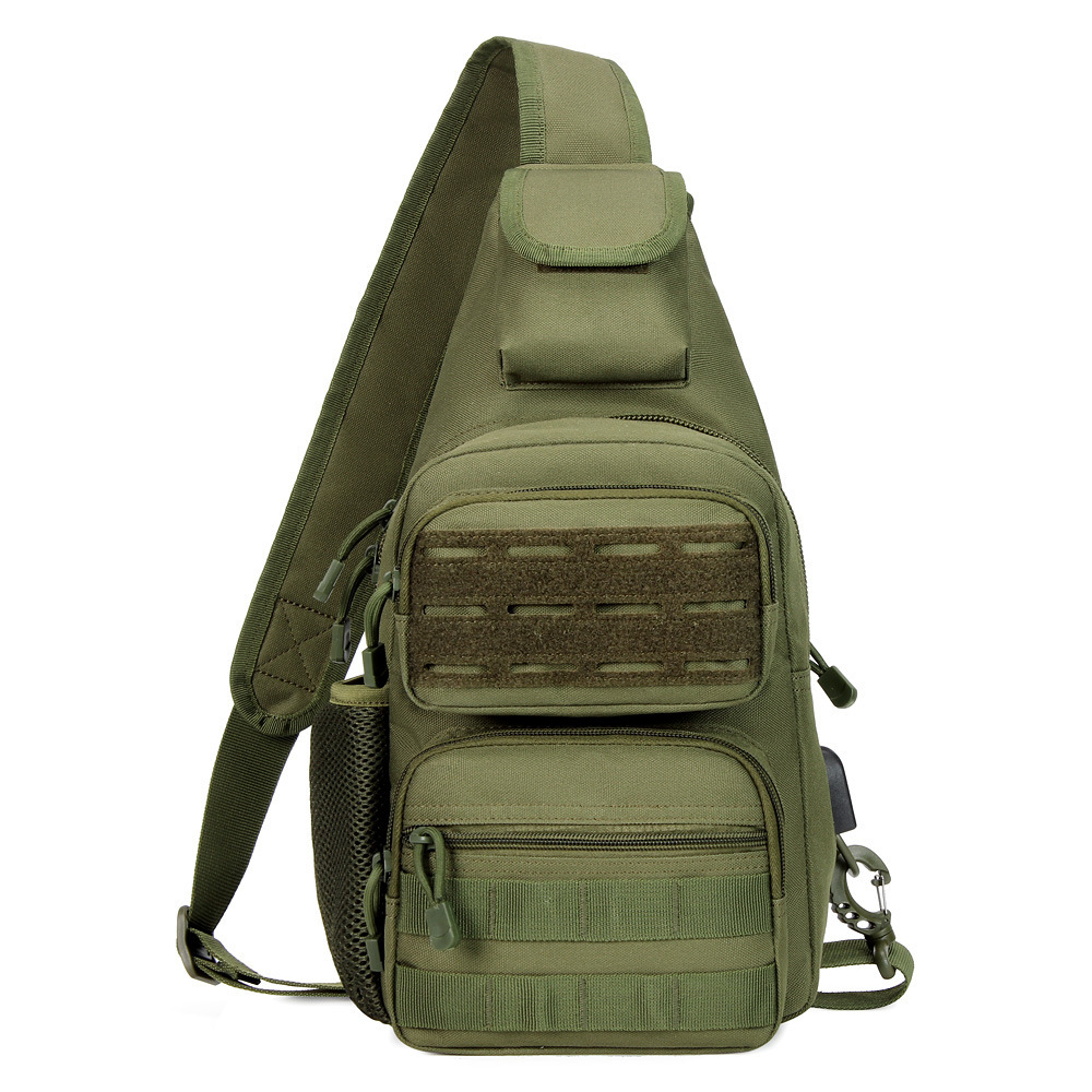 Junsheng's New Multifunctional Sports Outdoor Tactical Chest Military Camouflage Handheld Shoulder Crossbody Bag, Cycling Travel