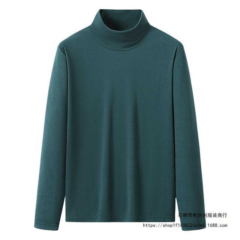 LP01031 Men's casual warm sweatshirt high collar German fleece bottoming shirt long sleeve T-shirt