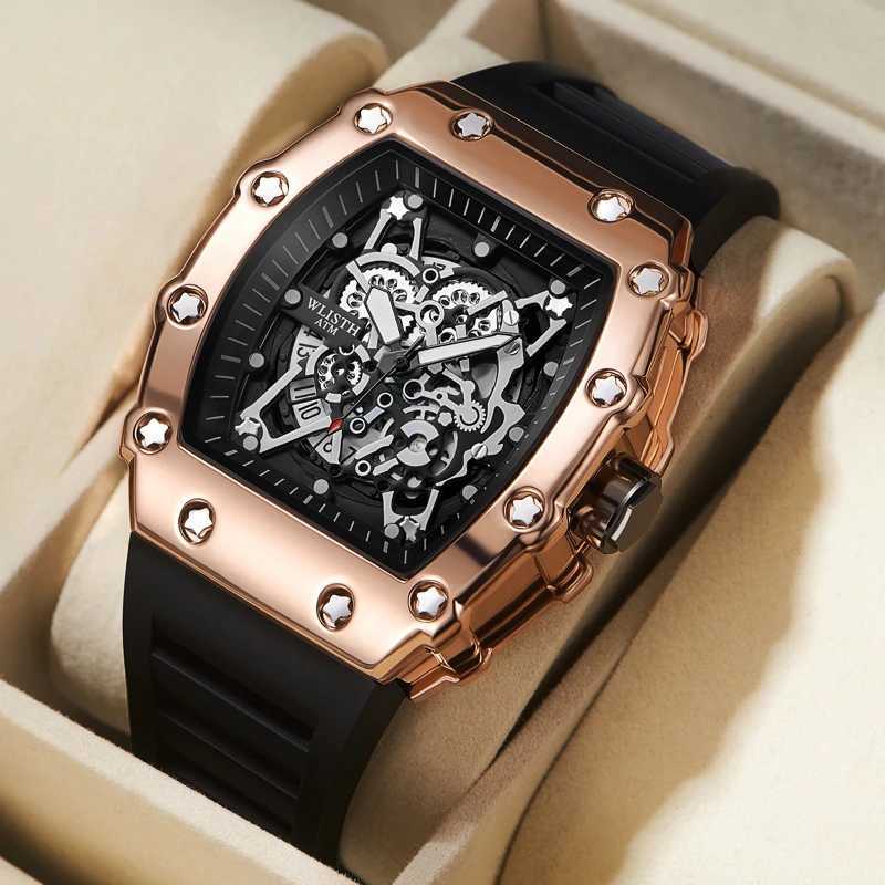 Foreign trade mens large dial quartz waterproof sports square luminous men W250104