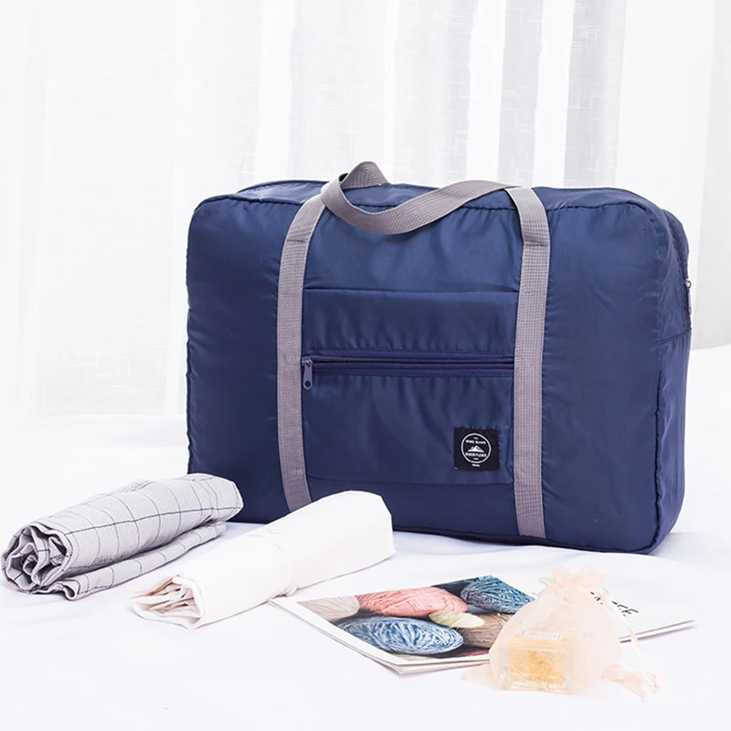 Travel Bag Folding Storage Largecapacity Baggage Package Portable Multifunction Airplane Handbag Weekend Trip 241226