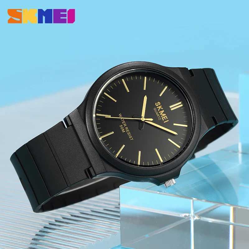 SKMEI 2108 Mens Fashion Simple Waterproof Ultimate Sports Quartz Mens Watch Shock resistant Clock 1419 Reloj Hombre W250104