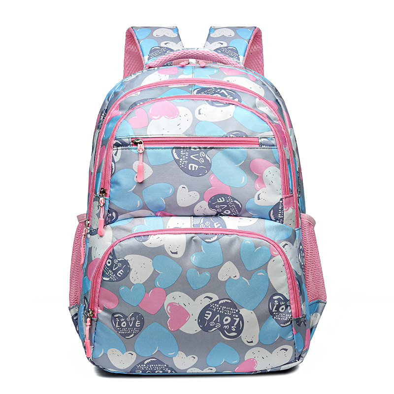 Student large capacity, children's printed, casual fashionable, and lightweight outdoor backpack, reducing load