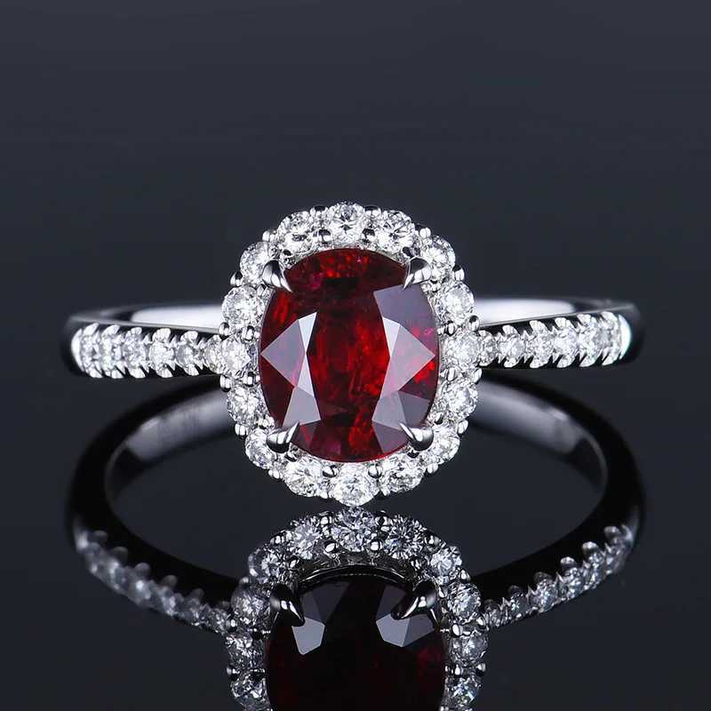 Classic natural ruby Red Stone Rings for Women 925 Sterling Silver Fashion Anniversary Jewelry For girls Christmas Day GiftXJ250104