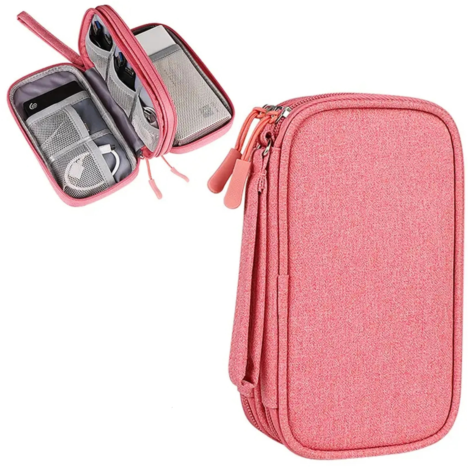 Travel Cable Bag Portable Digital Storage Pouch Charger Data USB Organizer Waterproof Electronic Accessory y241226