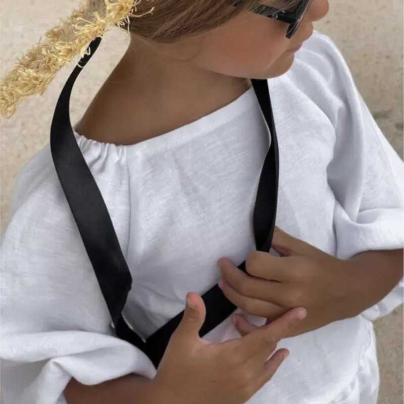 Fashion baby girl linen cotton clothing set shirt+pants 2-piece baby and toddler clothing set solid color spring baby clothing 1-7YXJ250410
