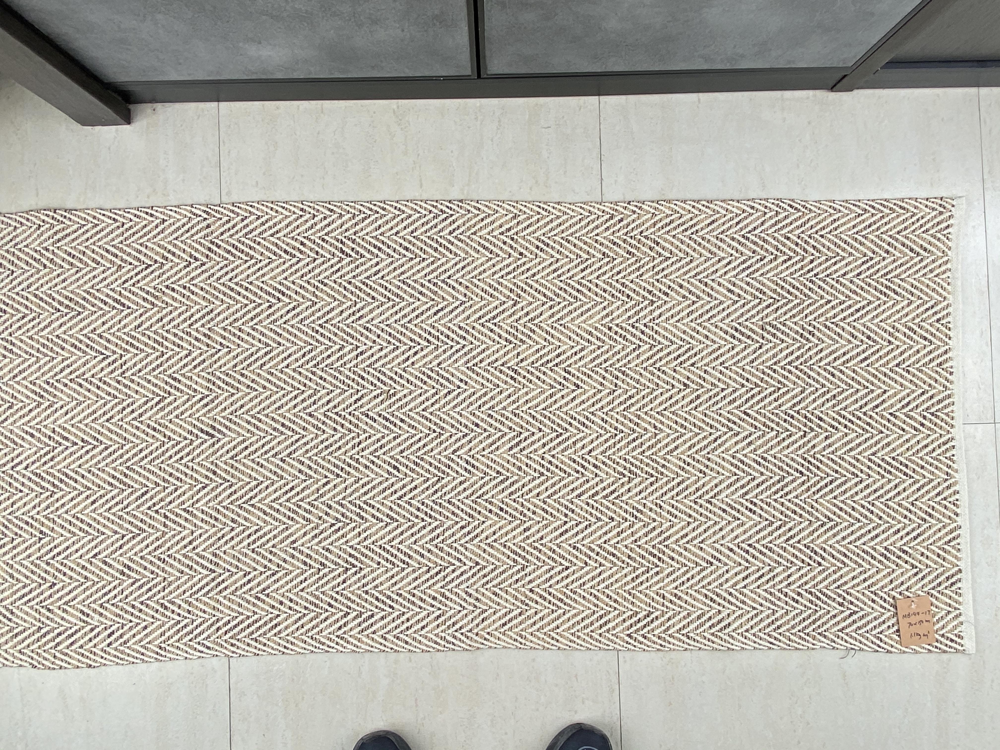 Elegant Handmade Cotton Floor Mat Strong Structure and Superior Moisture Absorption for Contemporary Interiors