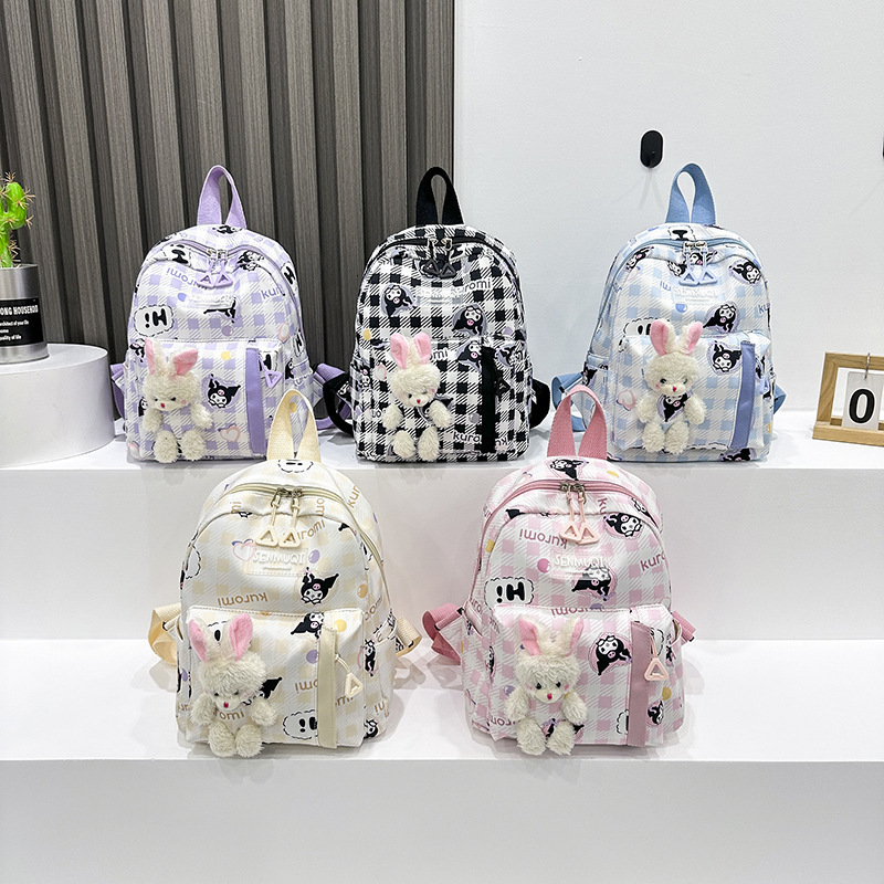 New For Girls' Travel, Lightweight Nylon Backpack, Children's Doll, Oxford Cloth Preschool Bag
